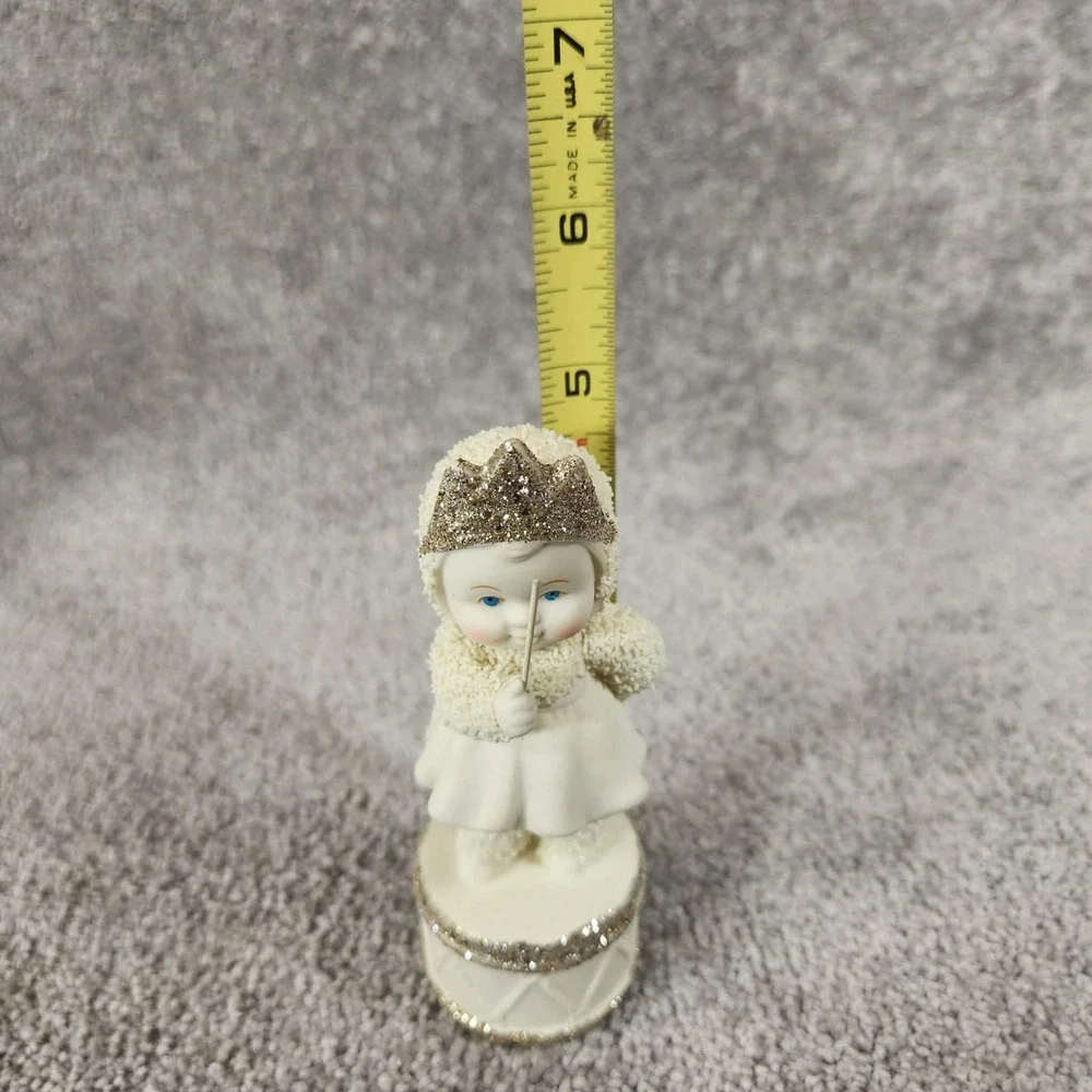 Department 56 Snowbabies Figurines White Glitter Lot‎ of 3